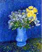 Vase with Lilacs, Daisies Anemones Vincent Van Gogh